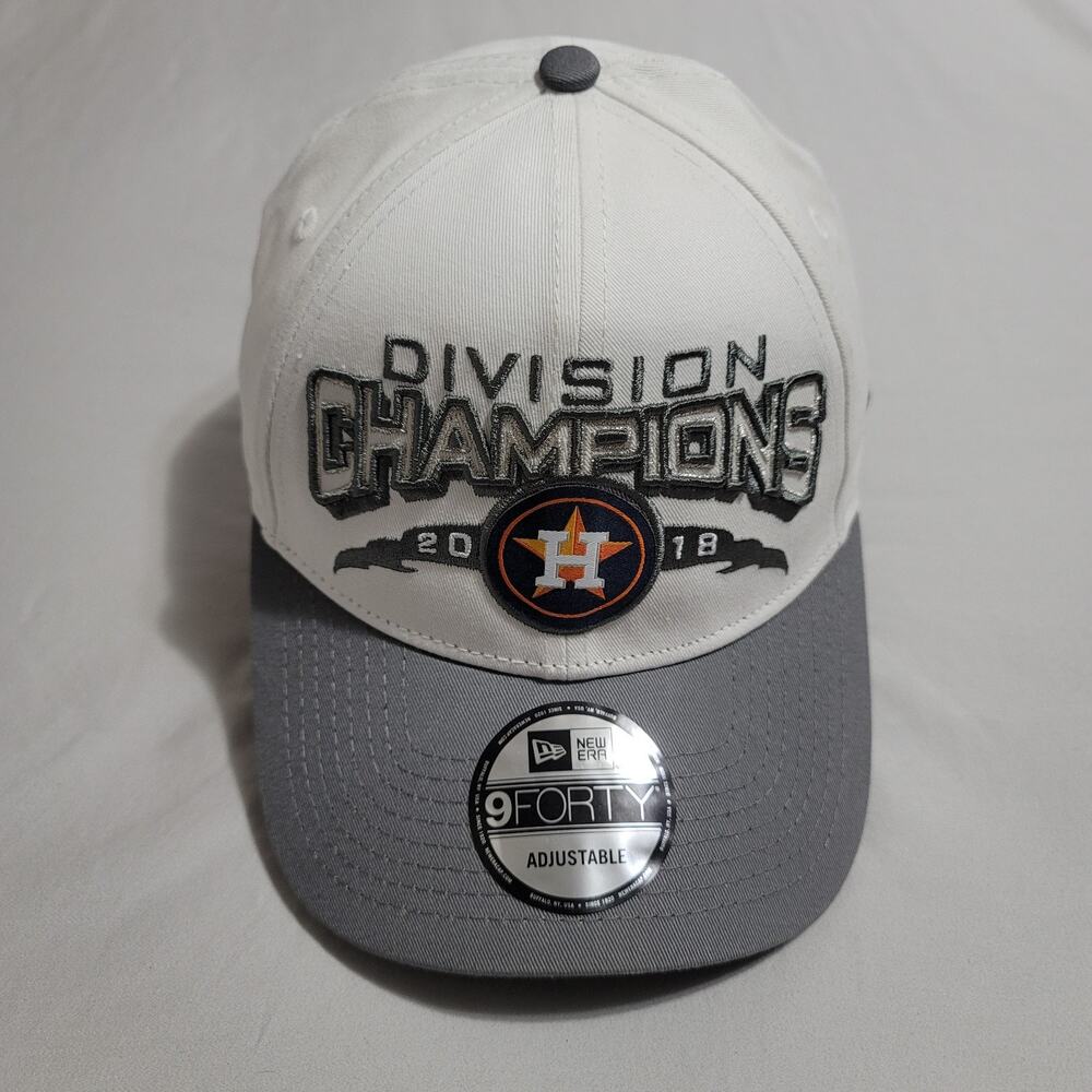 Houston Astros 2018 Division Champions Hat New Era 9FORTY Adjustable MLB Genuine